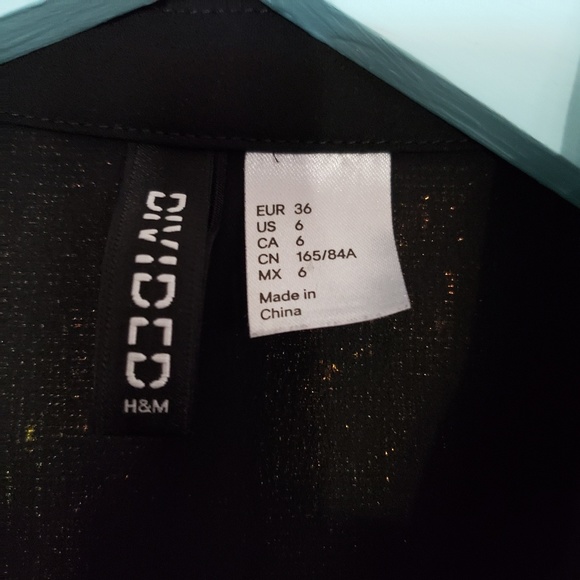 H&M Divided Sheer Button Down Blouse - Picture 2 of 3